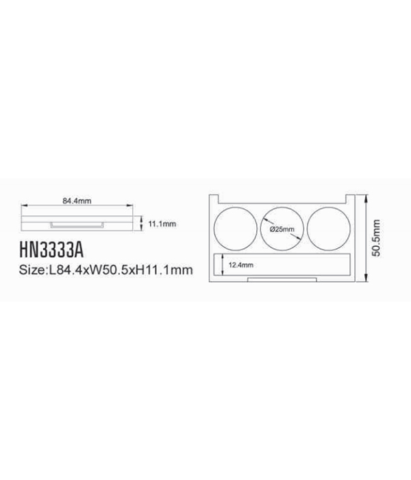 detail of HN333A-大小专业化妆粉盒
