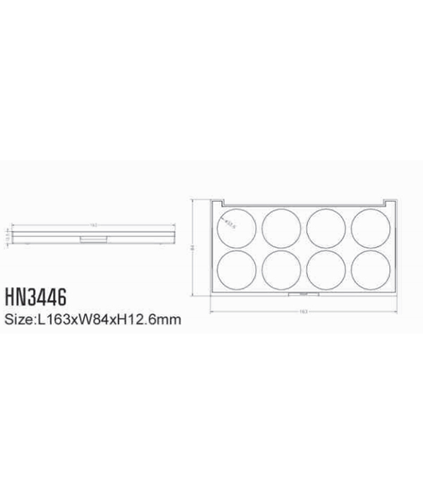 detail of HN3446-紧凑型化妆调色板粉盒